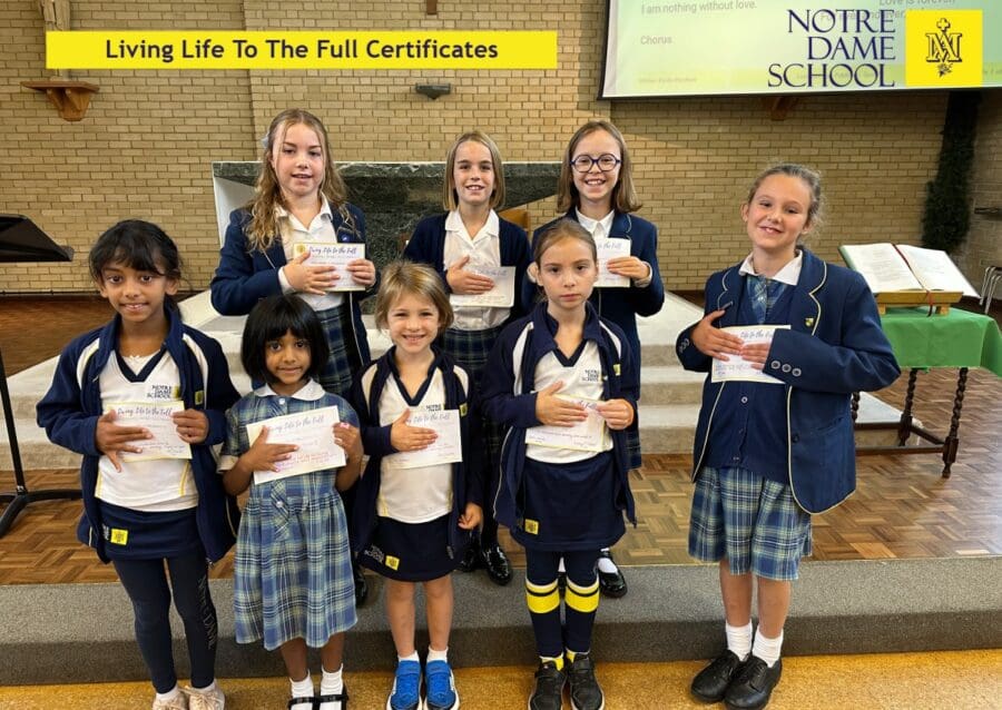 Living Life To The Full Certificates Oct 3rd