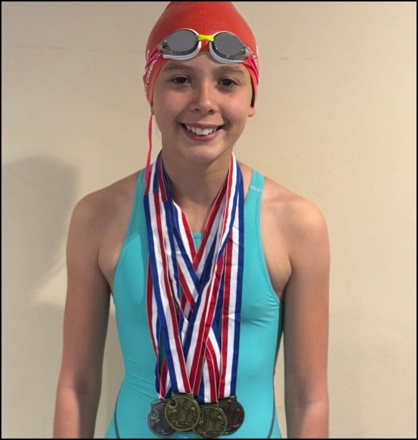 Lucy P - Swimming Medals