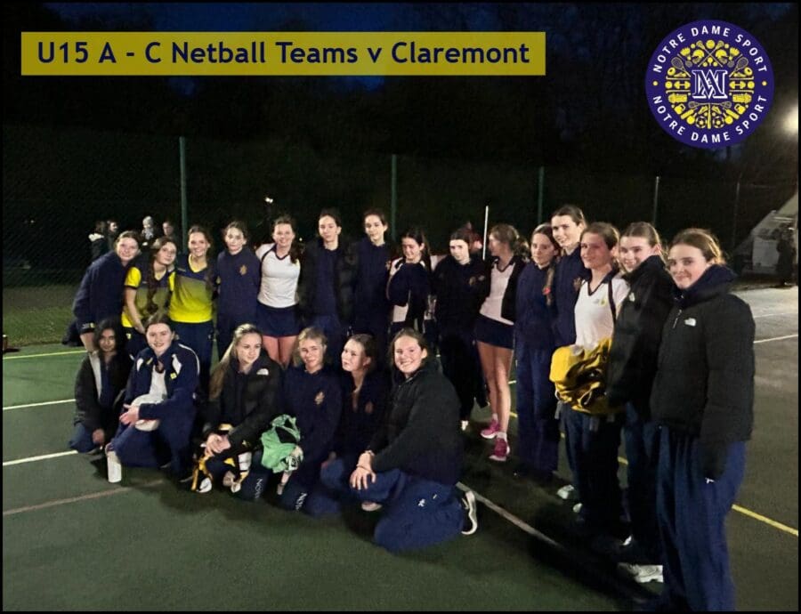 Sports Posts U15 A - C Netball Teams v Claremont
