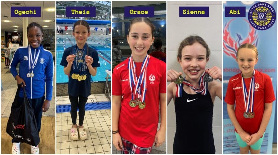 Swimming Medals at Half Term
