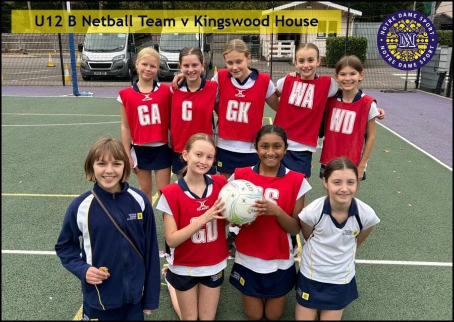 U12 B Netball Team v Kingswood House