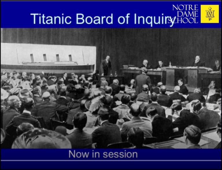 Y9 History - Titanic Inquiry Role Play - Innovation Space