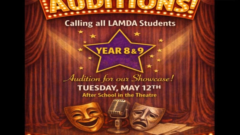 Auditions Year 8 and 9 Showcase