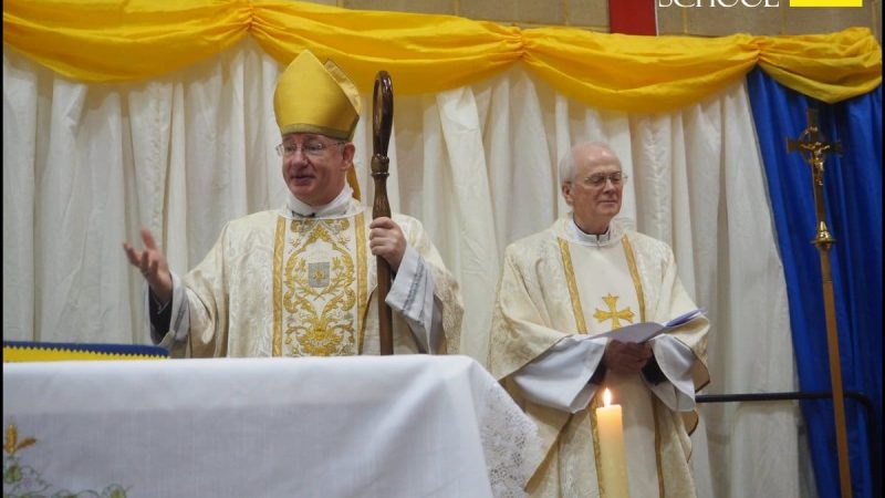 Bishop Richard at ND Feast Day Mass