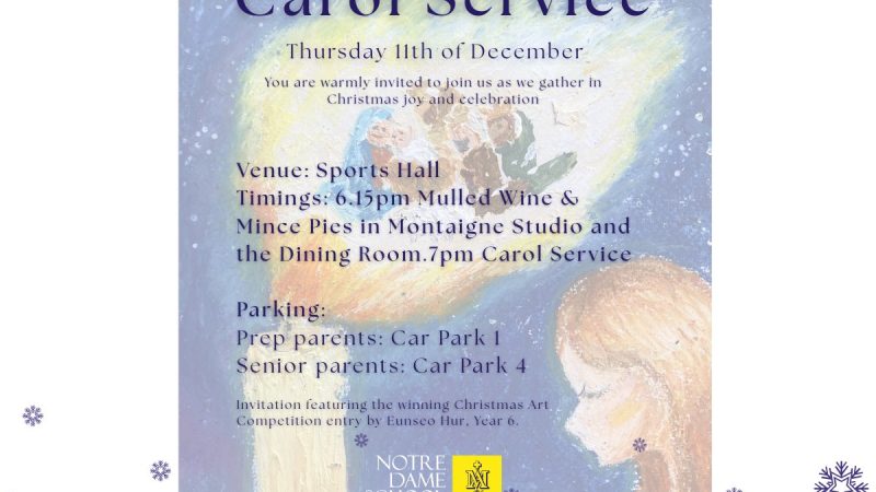 Carol Service invitation