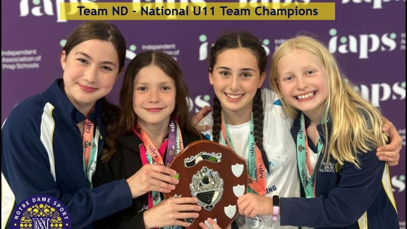 IAPS U11 National Team Swimming Champions