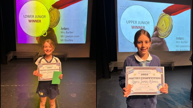 Junior Poetry Competition Winners 2025