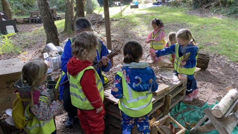 Reception at Forest School Oct 7