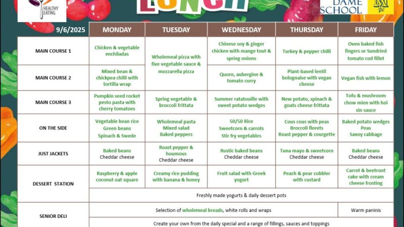 School Lunch Menu June 9 v 2
