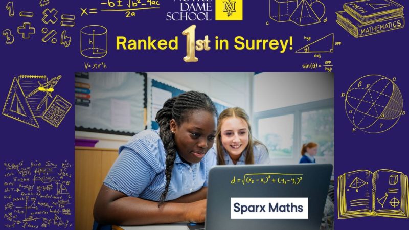 Sparx Maths Ranked 1st in Surrey