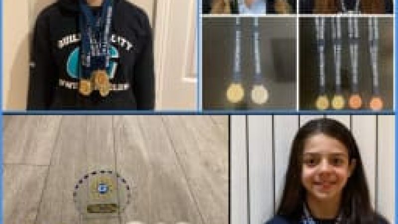 Serena Medals at Guildford City Swim Club Open Meet