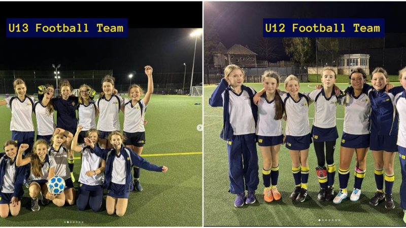 U12 and U13 Football Teams v MHS