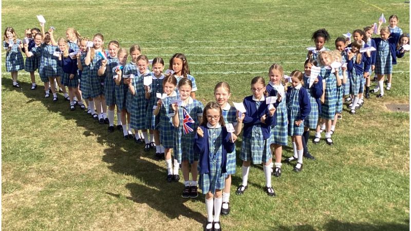 VE Day Celebration - V Formation