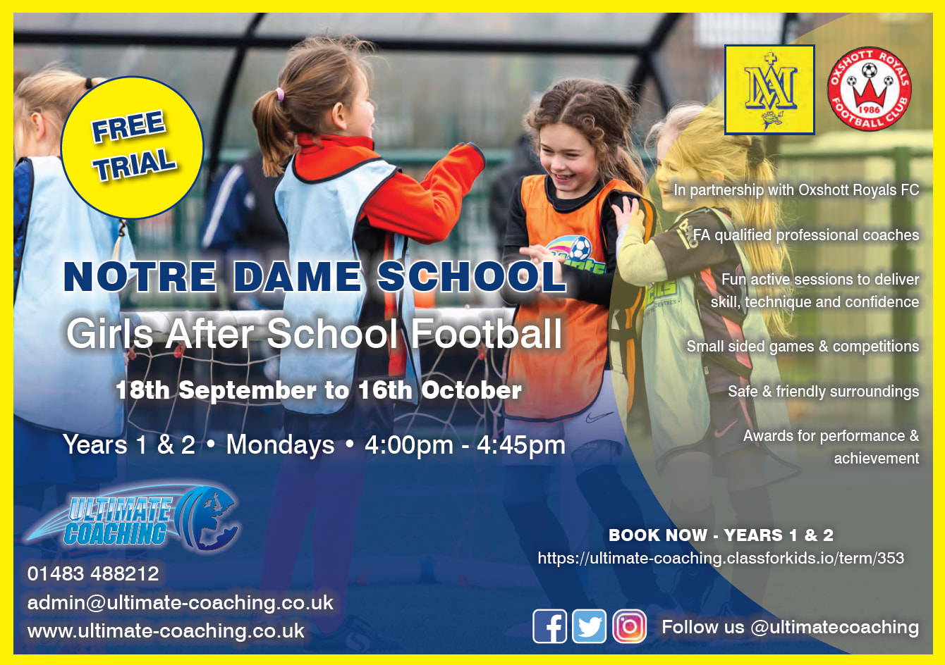 Infant after School Football Coaching